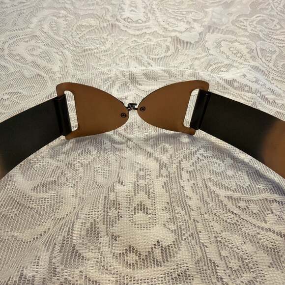 VINTAGE! 1950’s Solid Copper Leaf Adorned Belt 25”boho Whimsigoth Cinch Belt main image 11